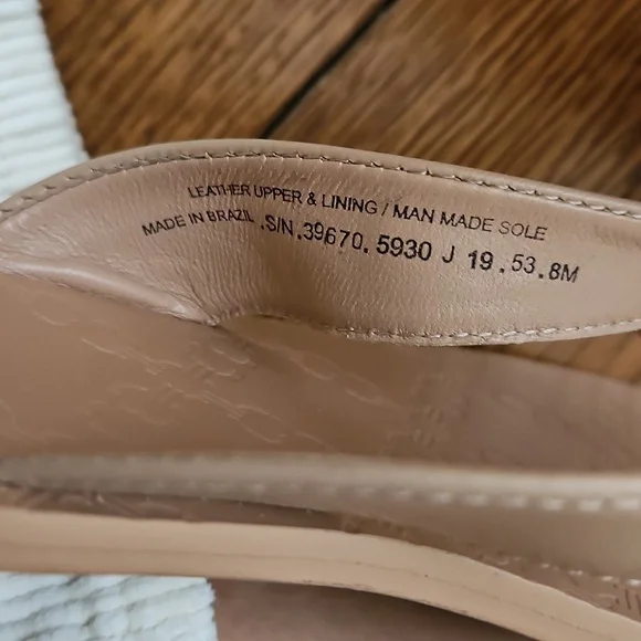 Tory Burch Leather Nude 8 - Picture 4 of 6